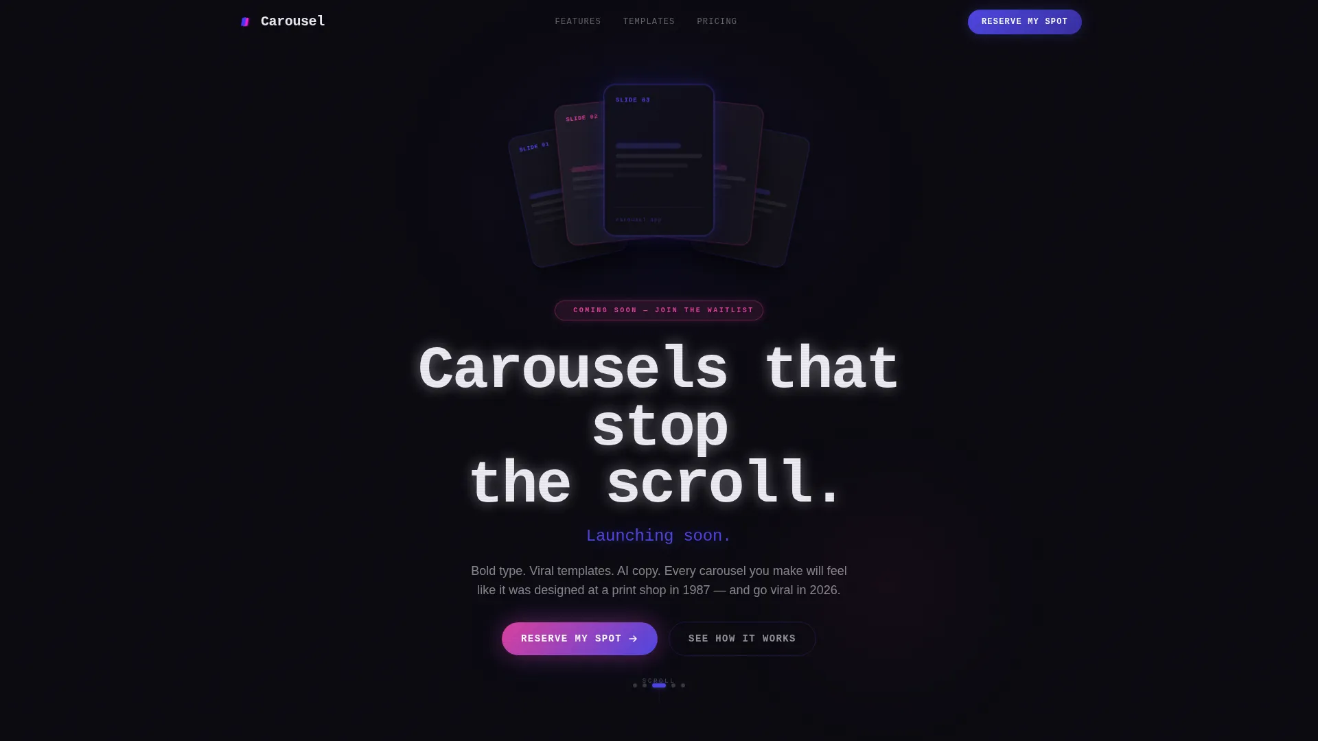Scrollstopping Twitter X Landing Page Template