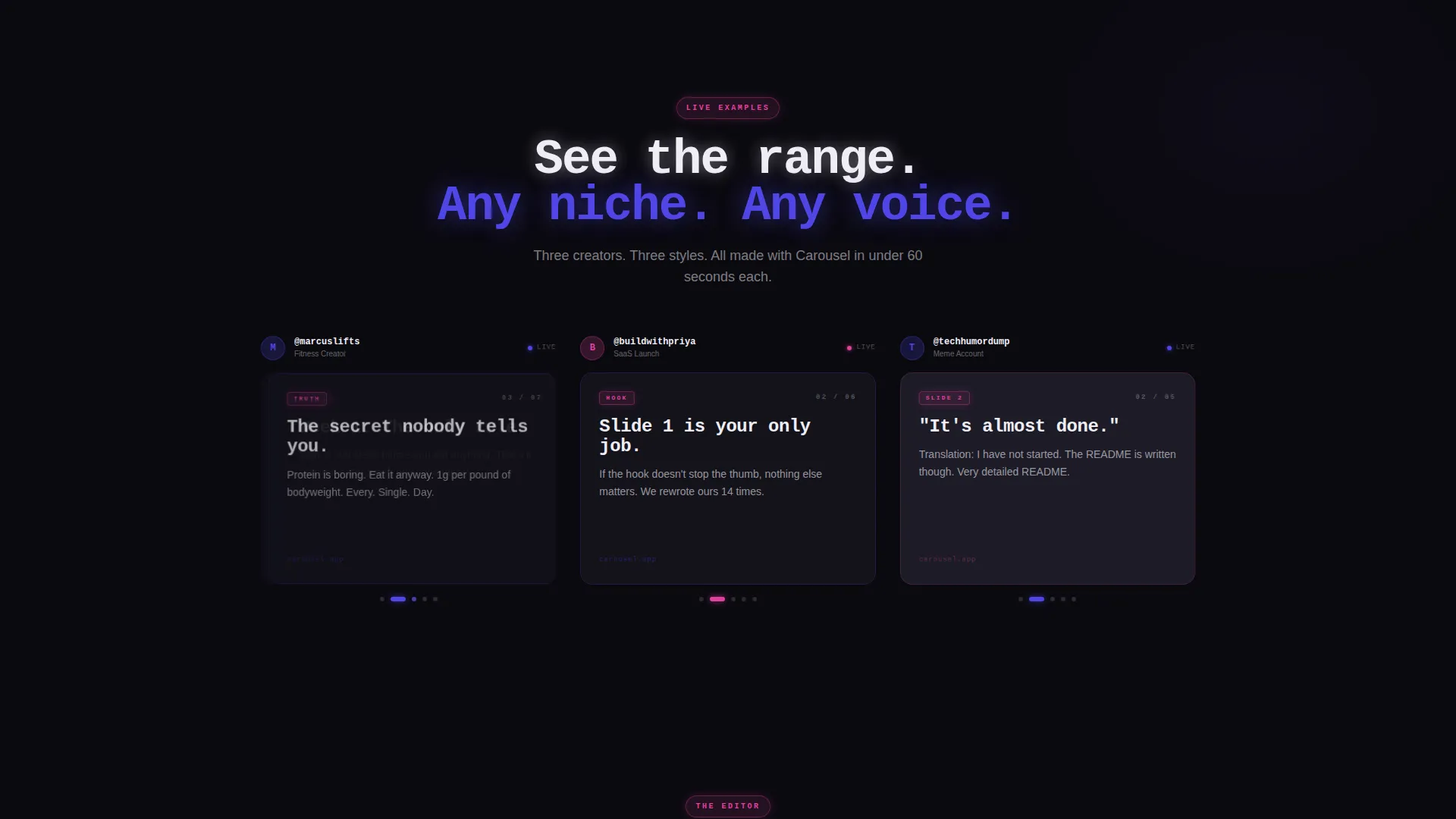 Scrollstopping Twitter X Landing Page Template