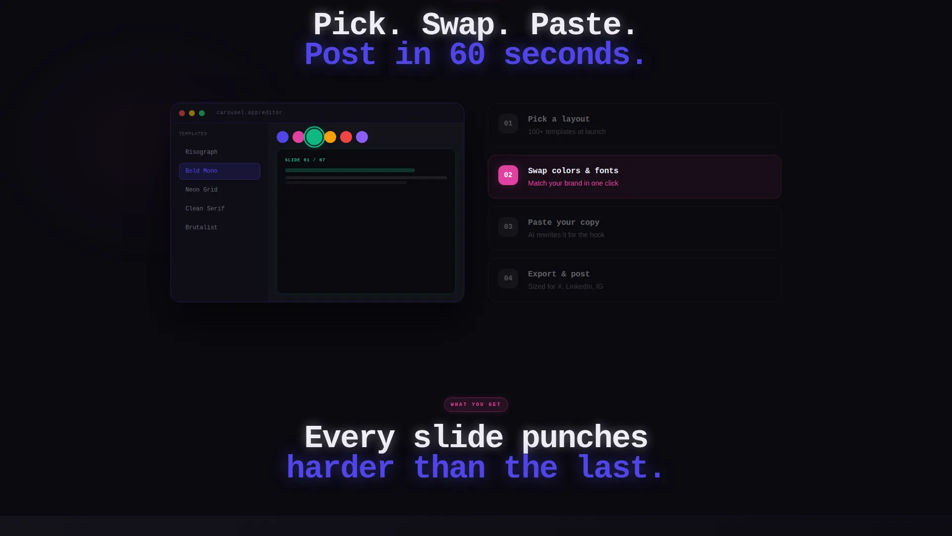 Scrollstopping Twitter X Landing Page Template