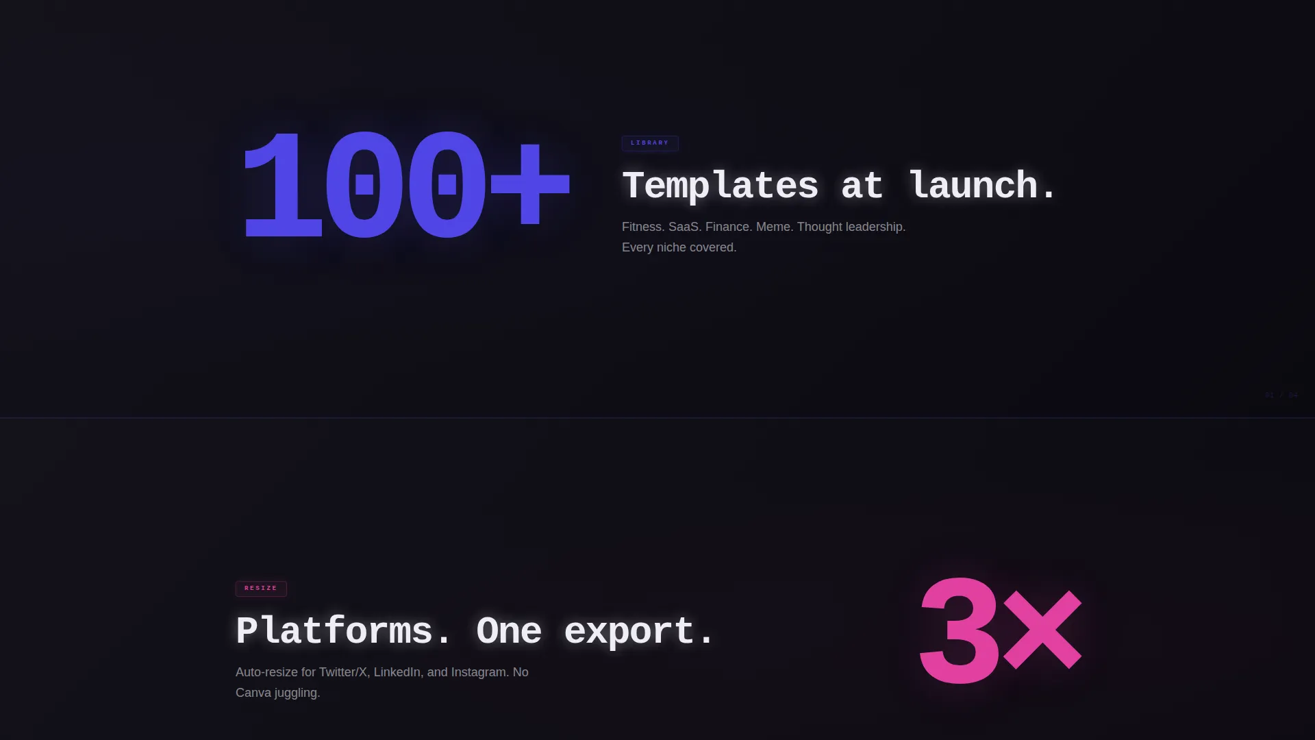 Scrollstopping Twitter X Landing Page Template