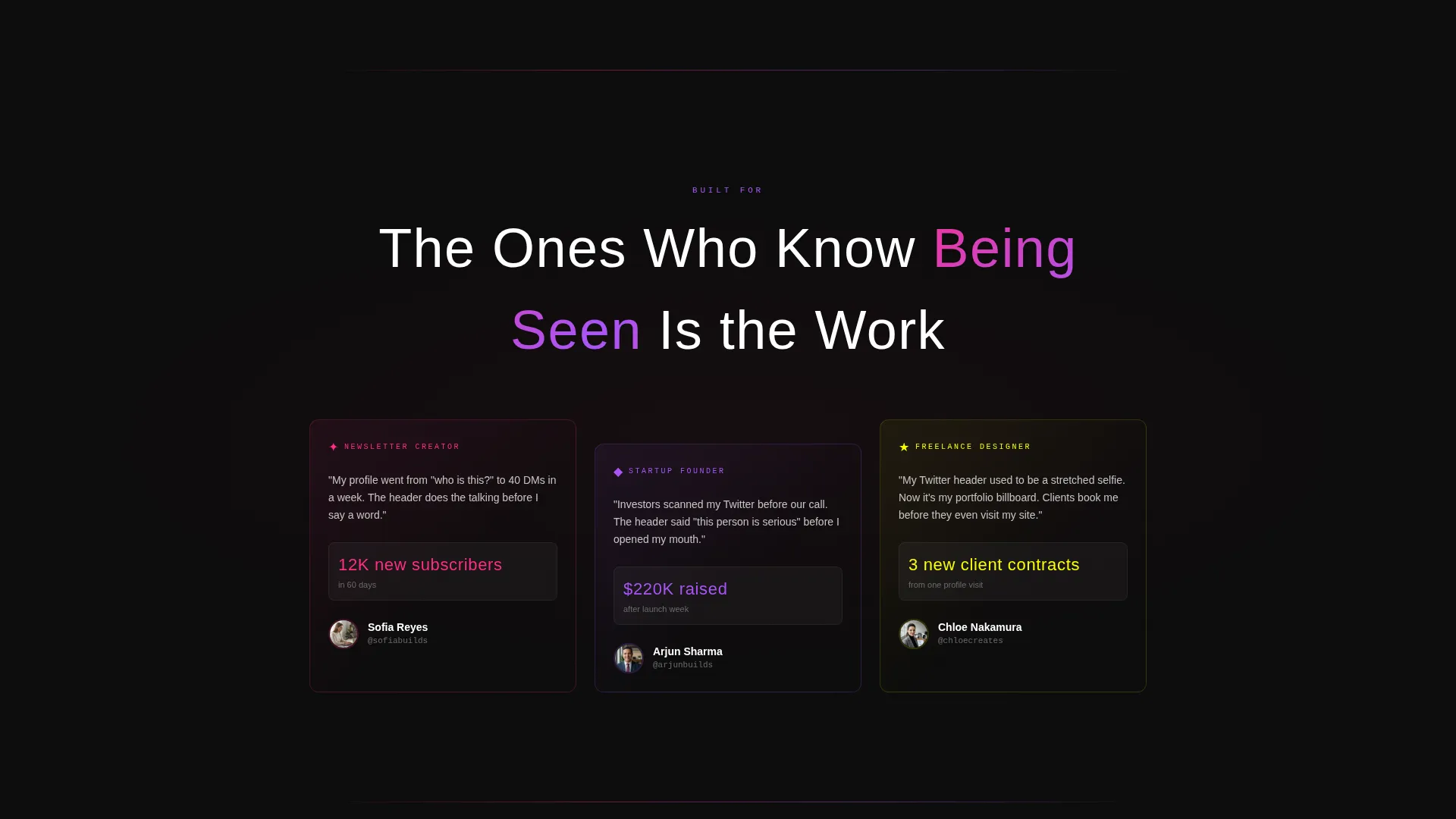 Bold Twitter X Landing Page Template