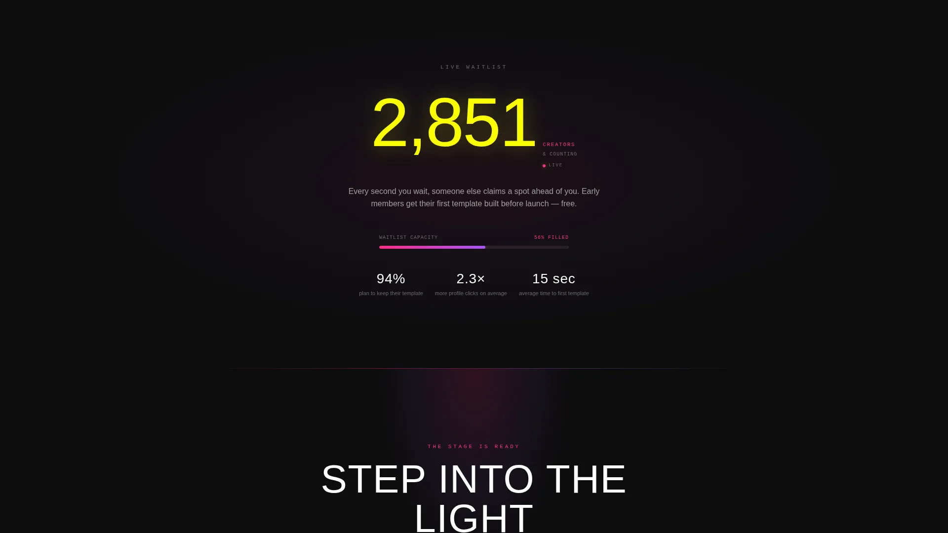 Bold Twitter X Landing Page Template