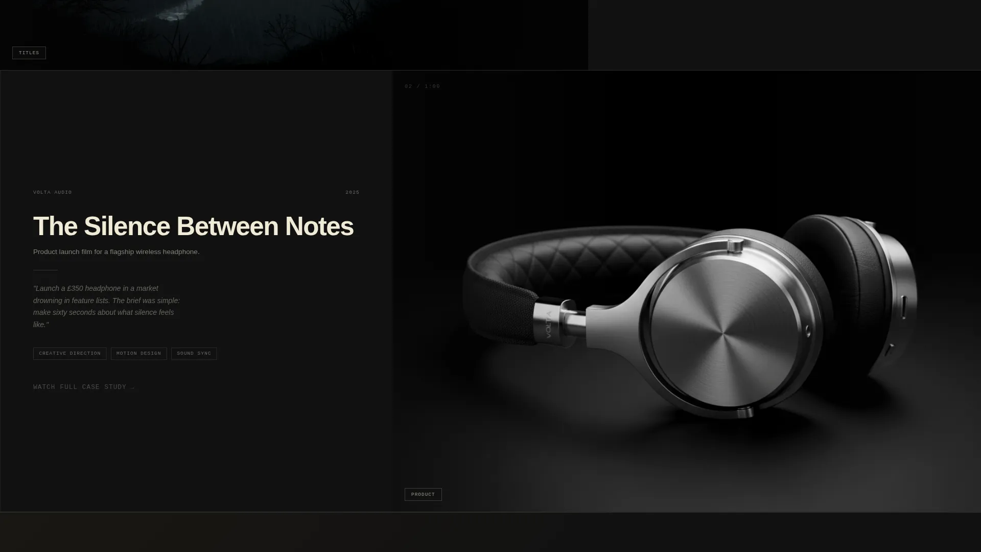 Motion Designer Portfolio Portfolio Website Template