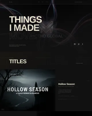 Motion Designer Portfolio Portfolio Website Template