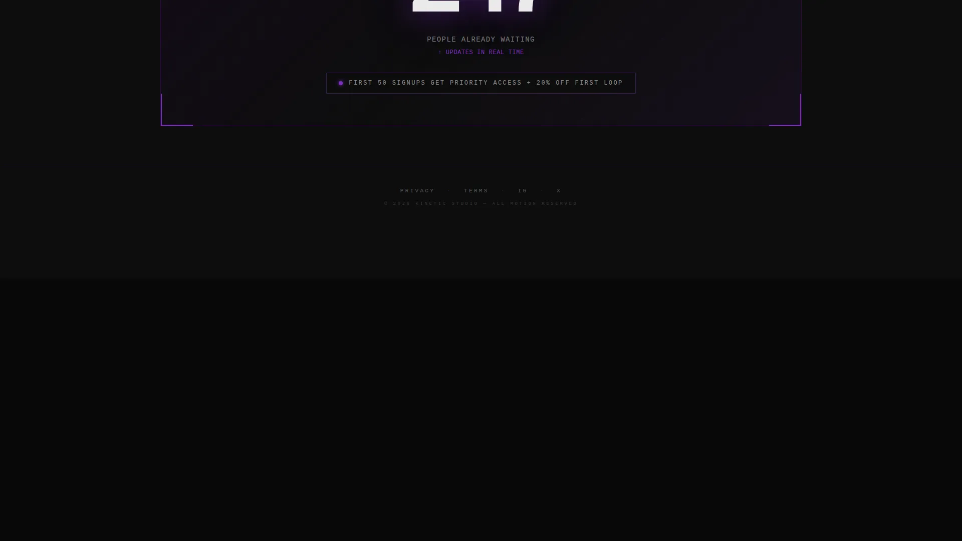 Videography & Film Portfolio Pre-Launch Website Template