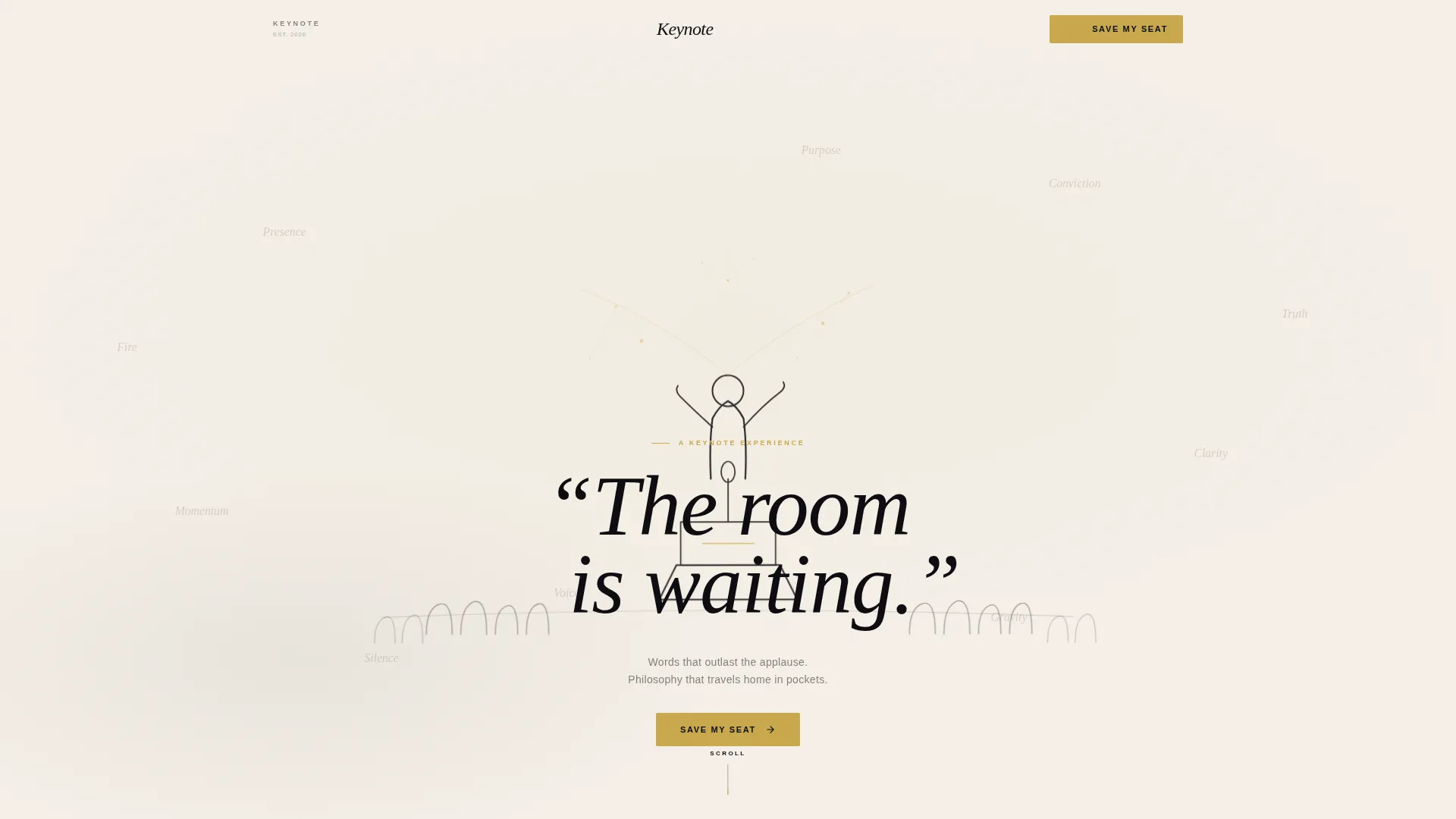 Motivational Speaker Landing Page Template