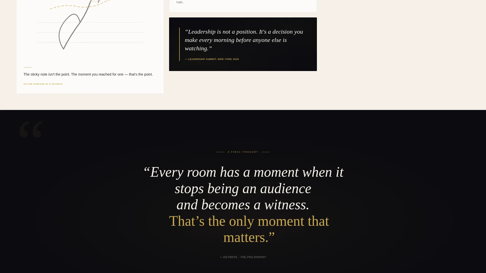 Motivational Speaker Landing Page Template