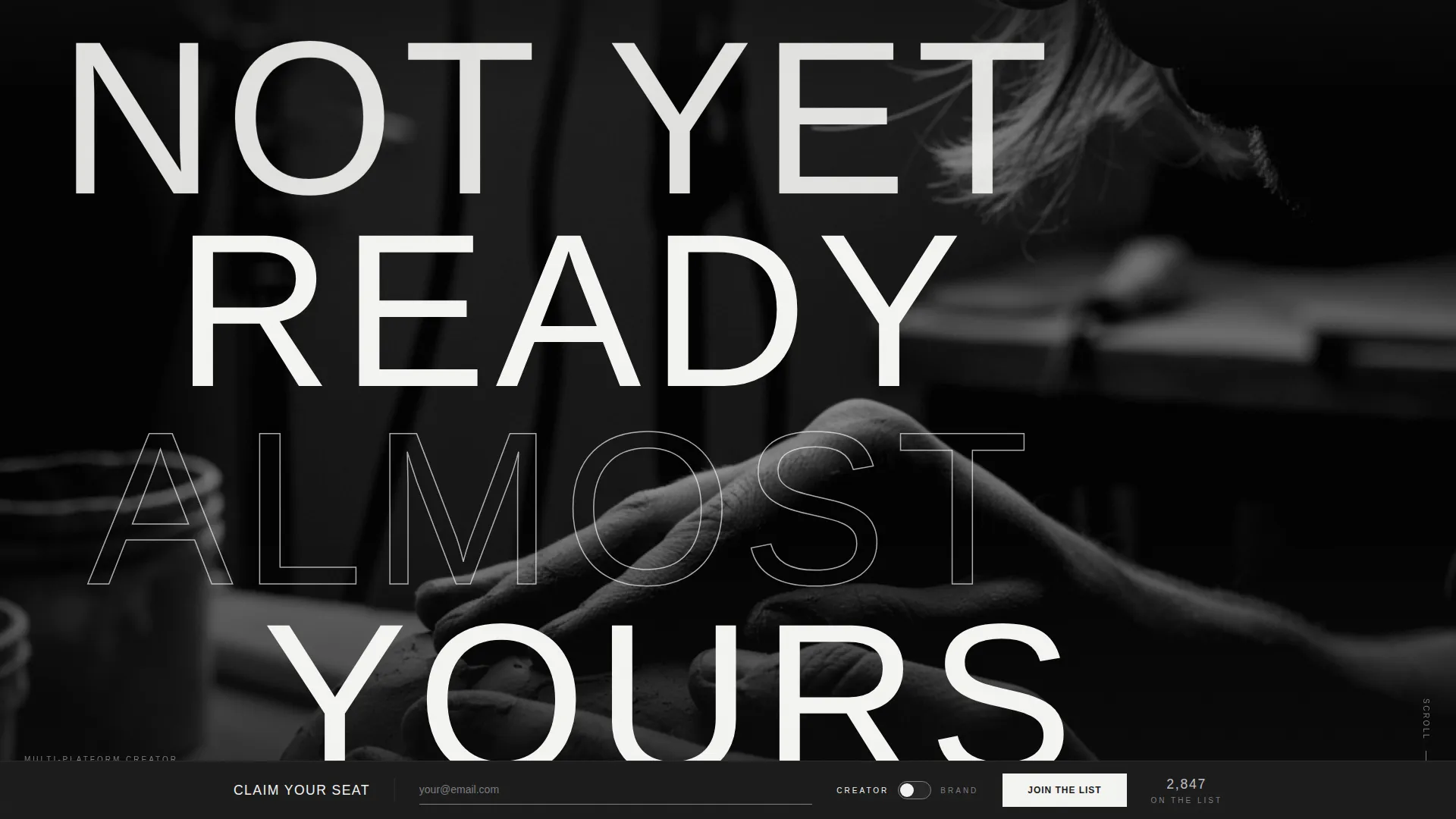 Creator & Influencer Pre-Launch Website Template
