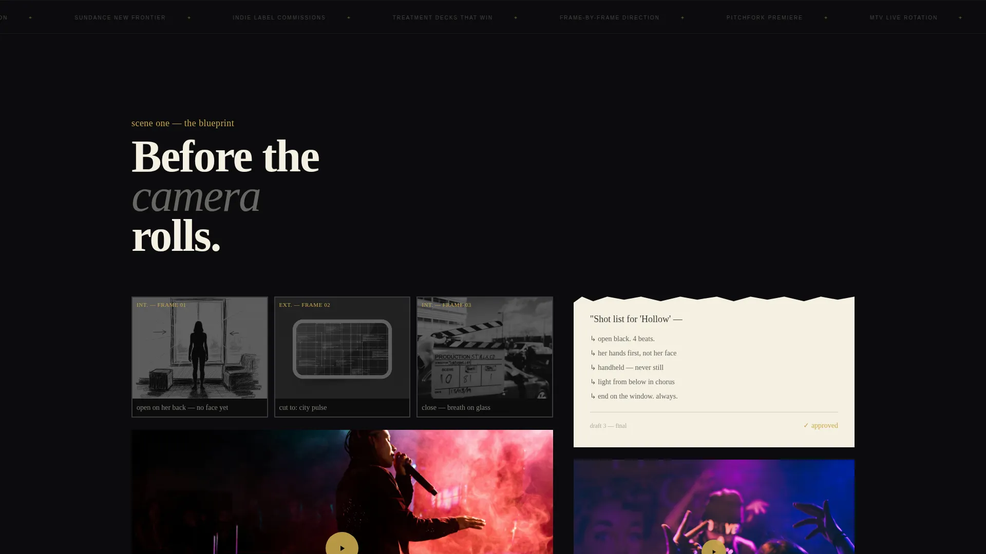 Advanced Videography & Film Portfolio Portfolio & Case Study Website Template