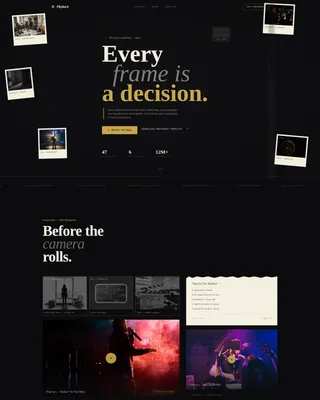 Advanced Videography & Film Portfolio Portfolio & Case Study Website Template