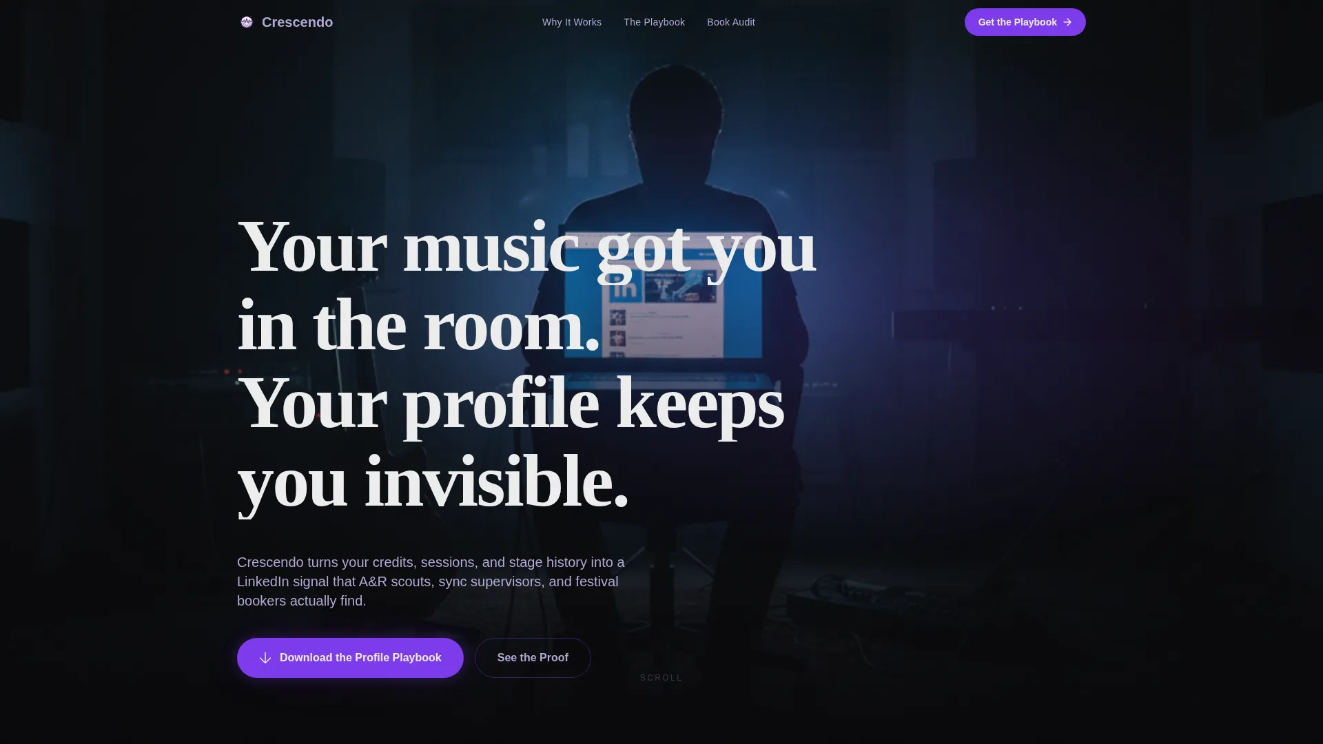 Musician Profile Booking Website Template