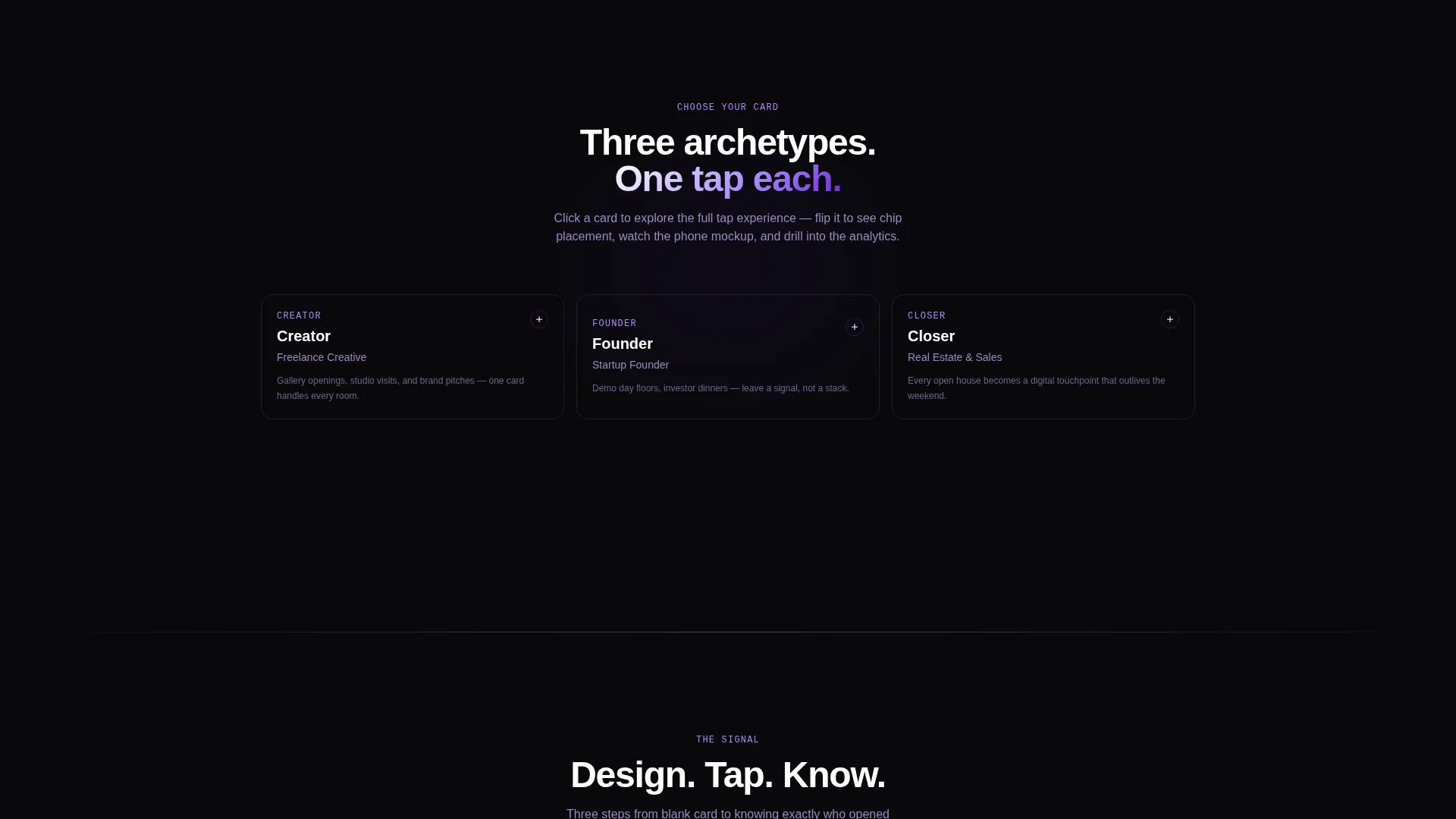 Digital Business Card Professional Website Template