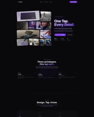 Digital Business Card Professional Website Template
