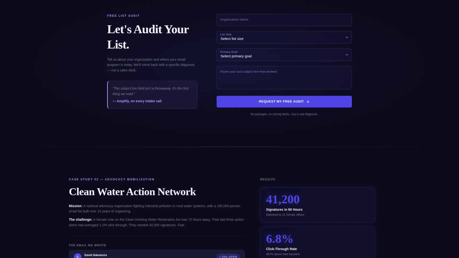 Nonprofit Marketing & Agency Portfolio Website Template