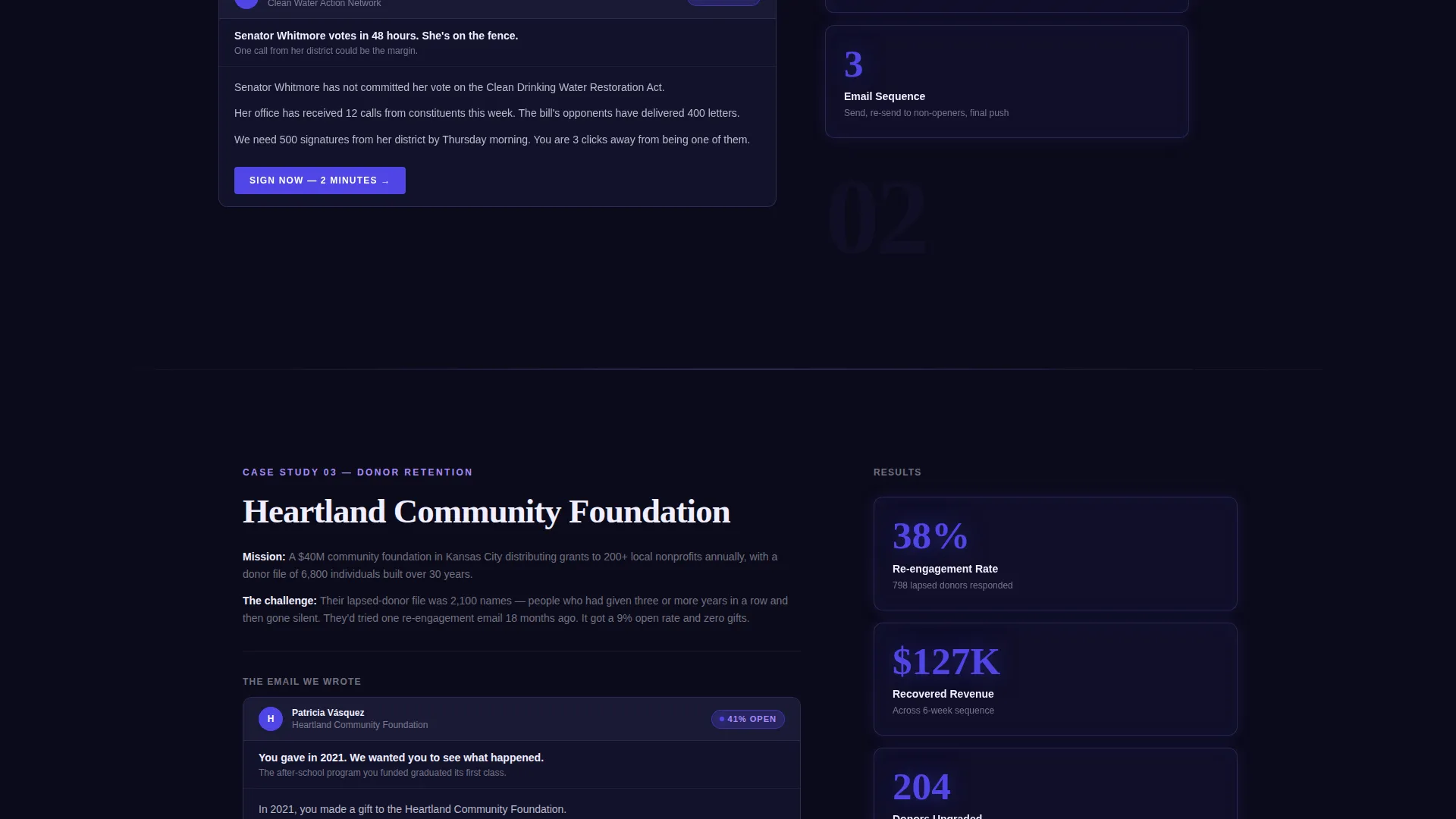 Nonprofit Marketing & Agency Portfolio Website Template