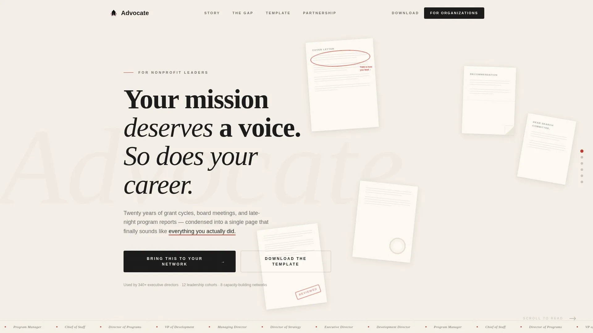Nonprofit Leader Career Careers Website Template