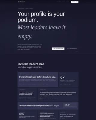Nonprofit Leader Career Professional Website Template