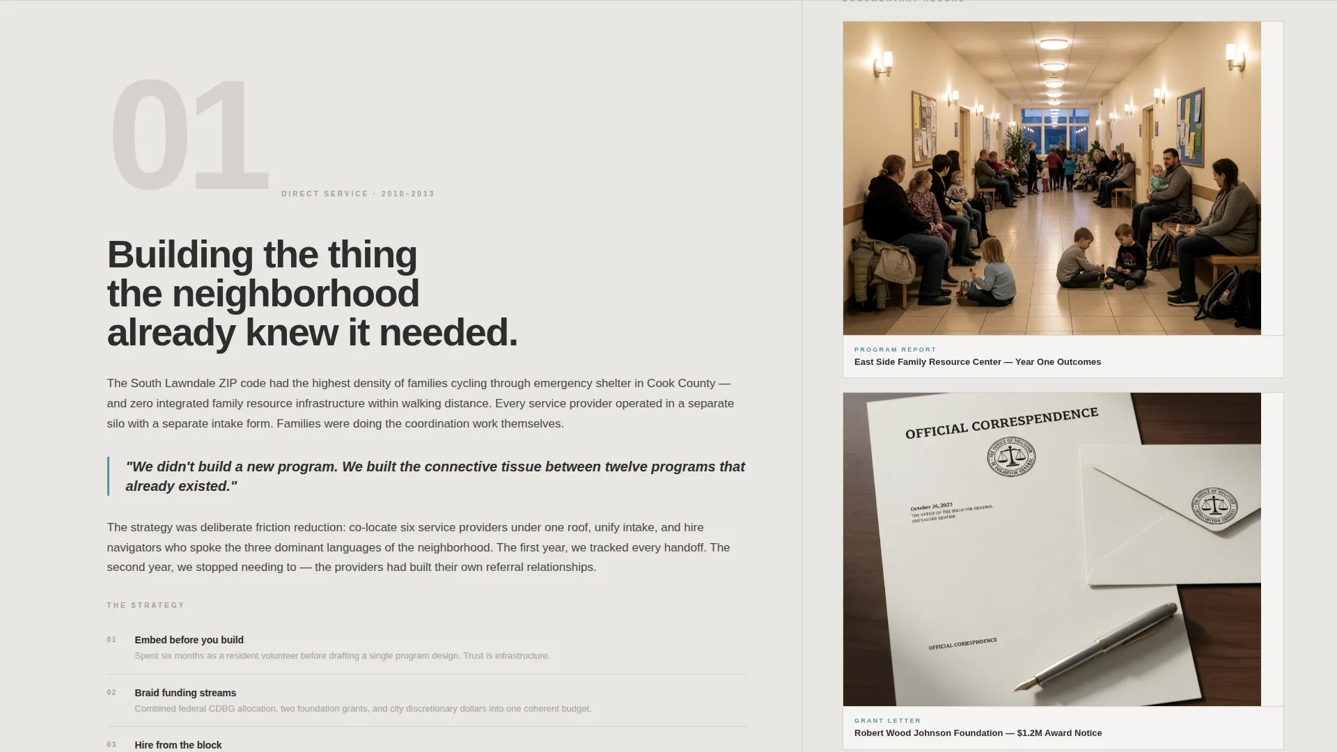 Nonprofit Leader Career Specialist Portfolio Website Template