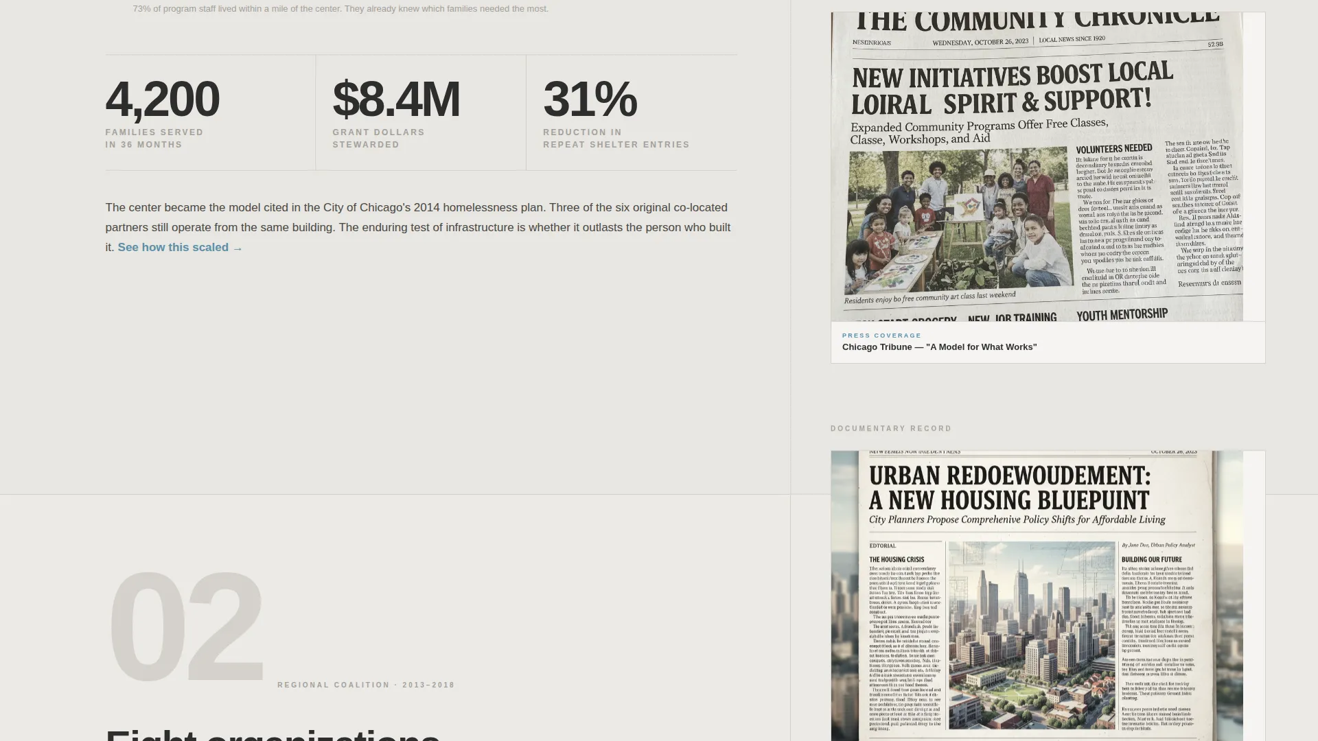 Nonprofit Leader Career Specialist Portfolio Website Template