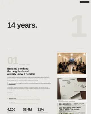 Nonprofit Leader Career Specialist Portfolio Website Template