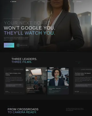 Nonprofit Leader Career Portfolio Website Template