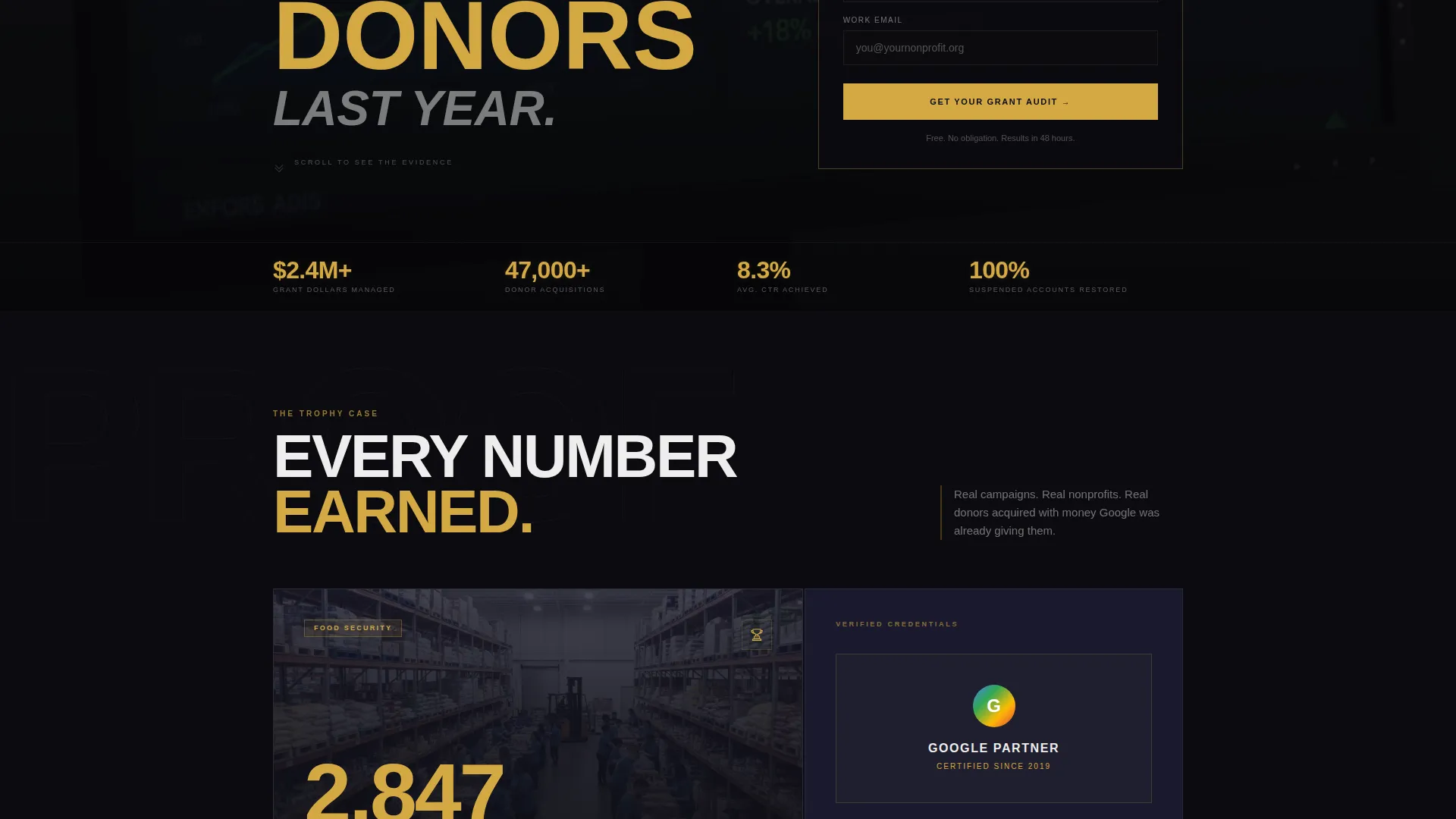 Nonprofit Marketing & Agency Specialist Portfolio Website Template