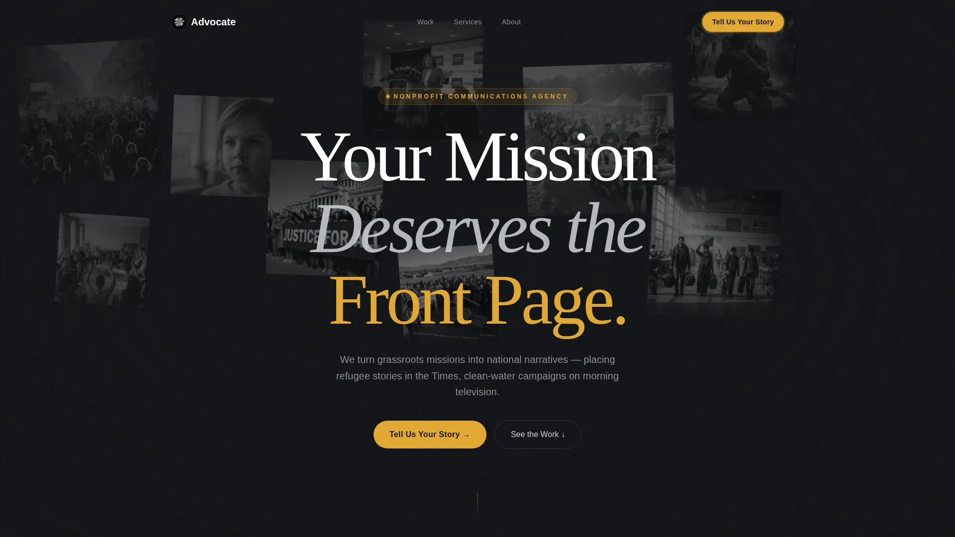 Nonprofit Marketing Agency Landing Page Template