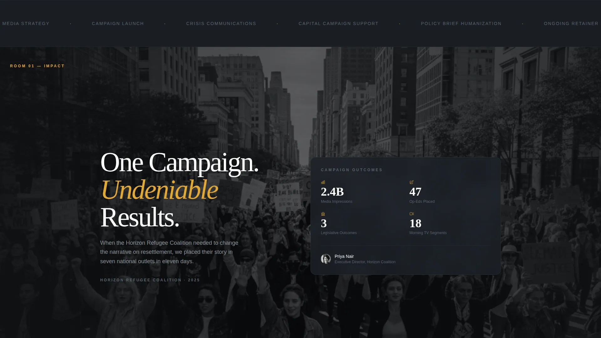 Nonprofit Marketing Agency Landing Page Template