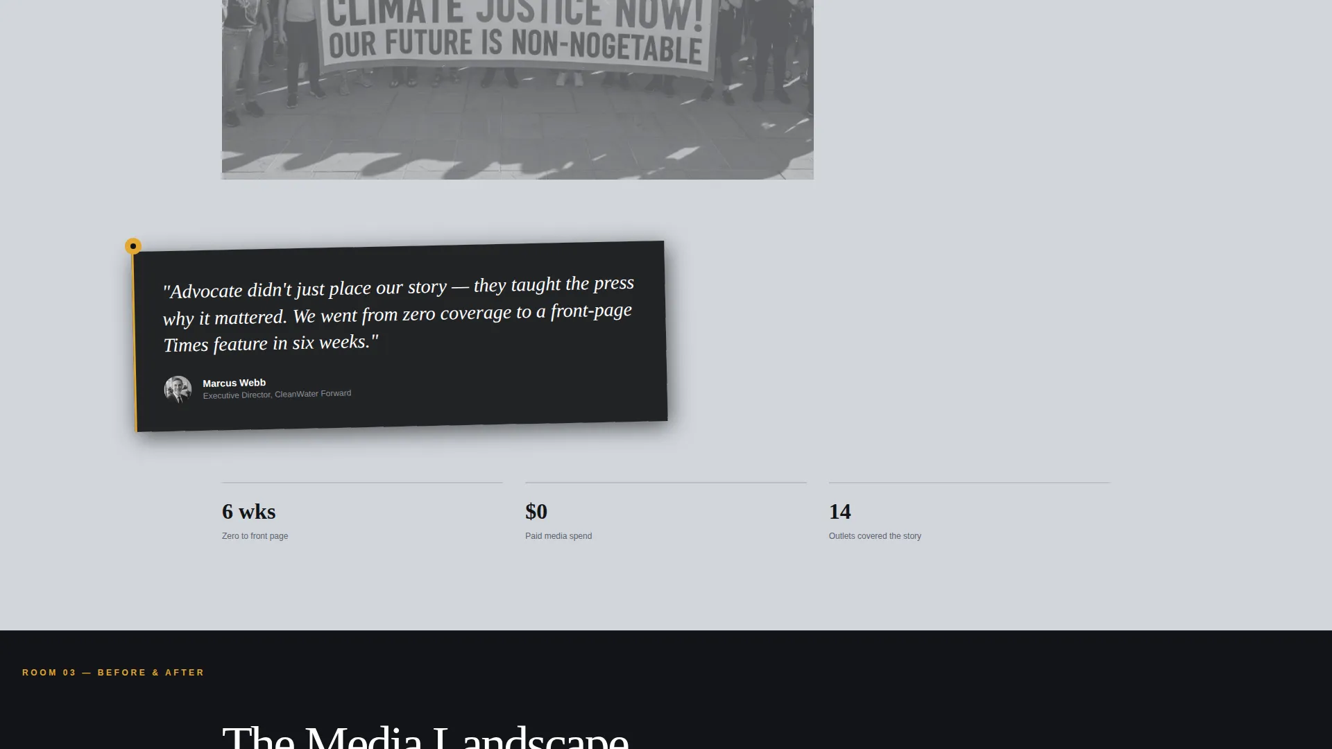 Nonprofit Marketing Agency Landing Page Template