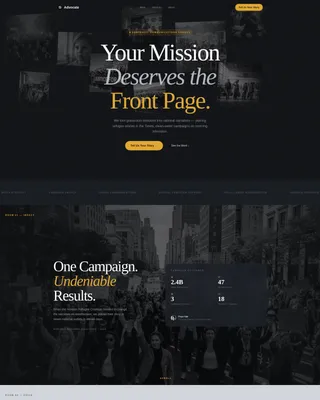 Nonprofit Marketing Agency Landing Page Template