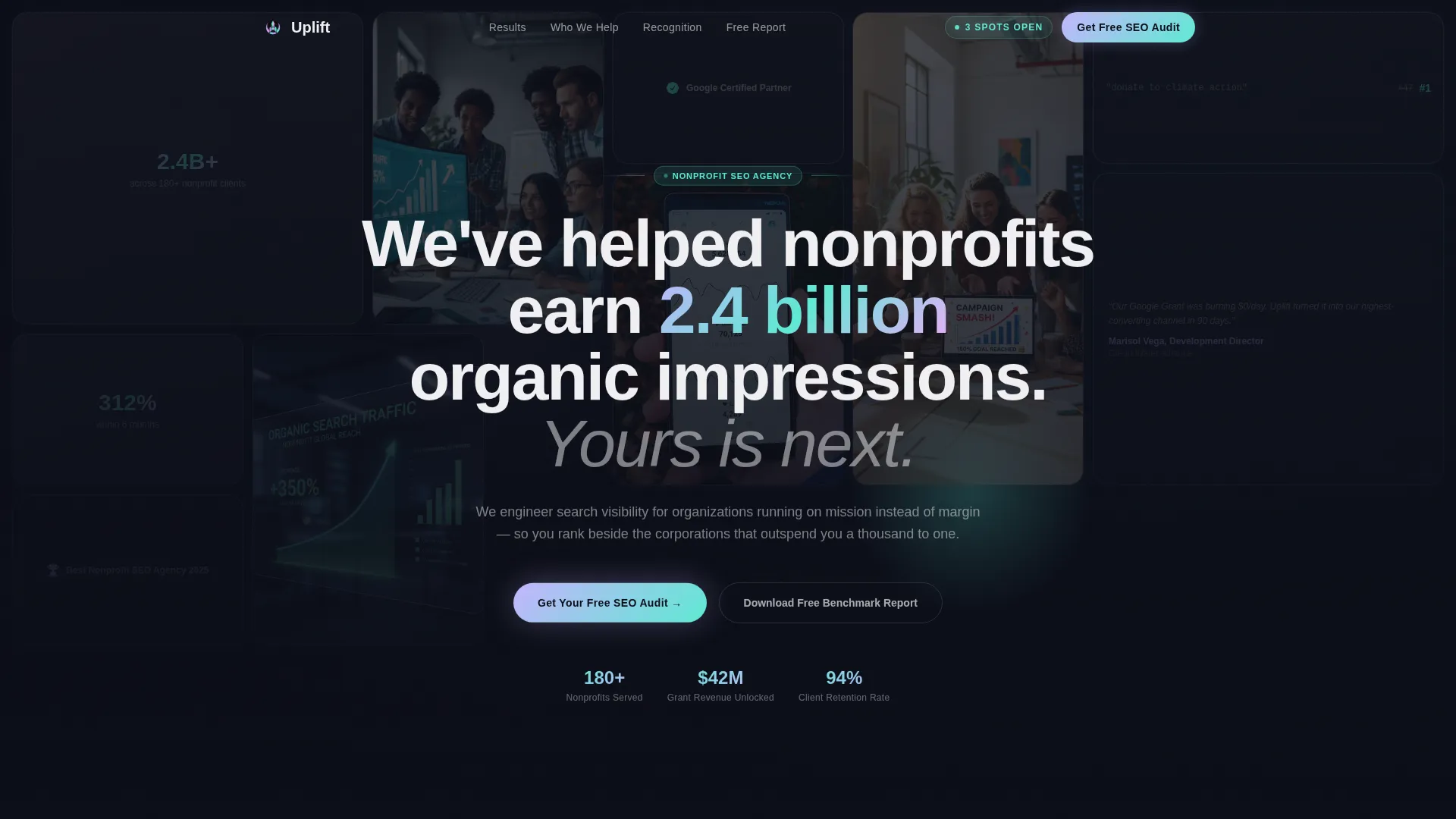 Nonprofit Marketing & Agency Specialist Portfolio Website Template
