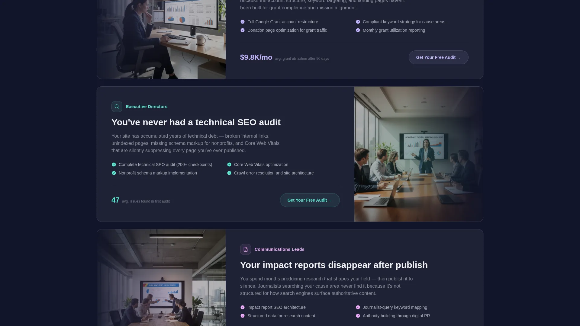 Nonprofit Marketing & Agency Specialist Portfolio Website Template