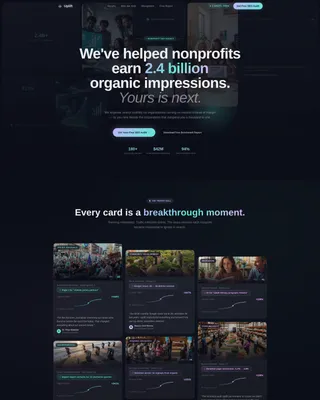 Nonprofit Marketing & Agency Specialist Portfolio Website Template