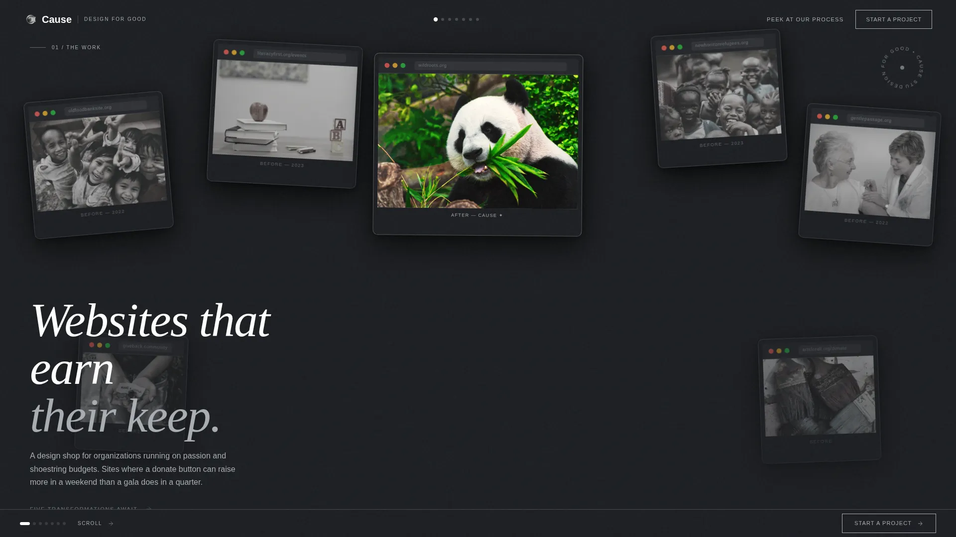 Nonprofit Marketing & Agency Portfolio Website Template