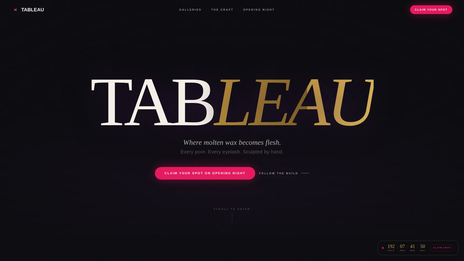 Wax Museum Coming Soon Landing Page Template