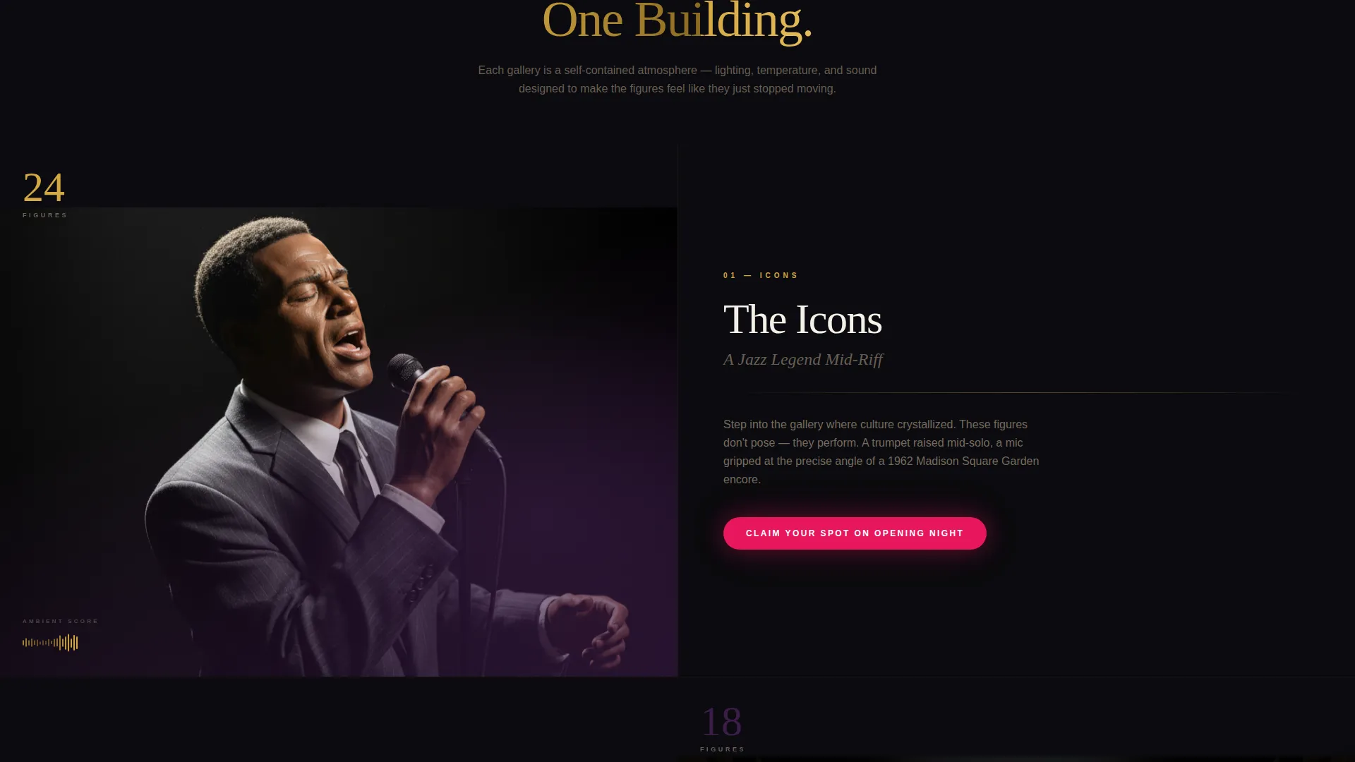 Wax Museum Coming Soon Landing Page Template