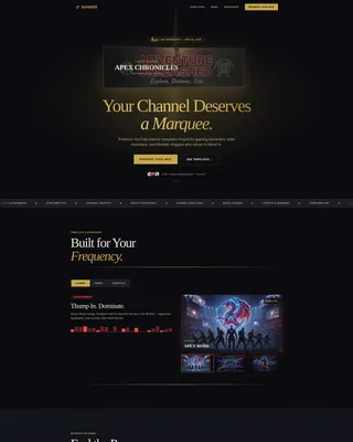Bold YouTube Landing Page Template