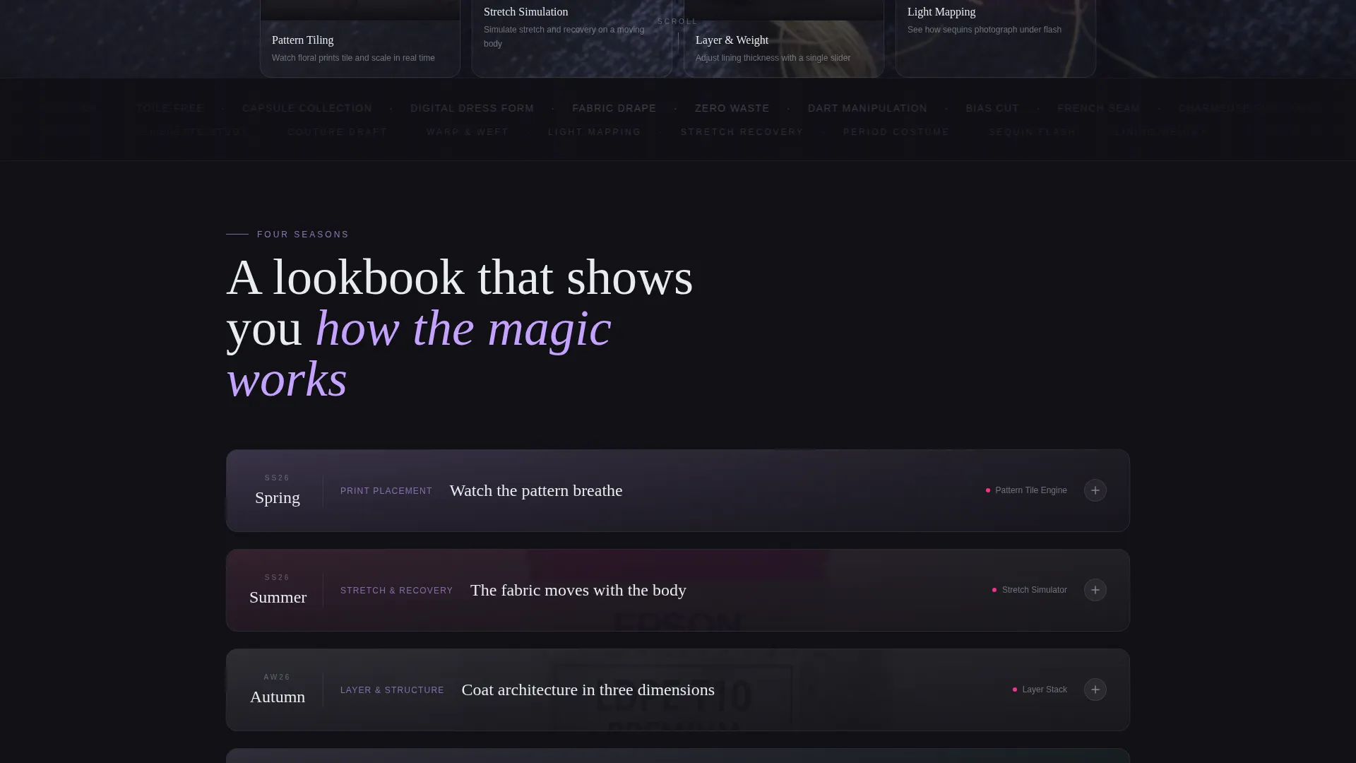 Fashion Tech & Innovation Pricing & Packages Website Template