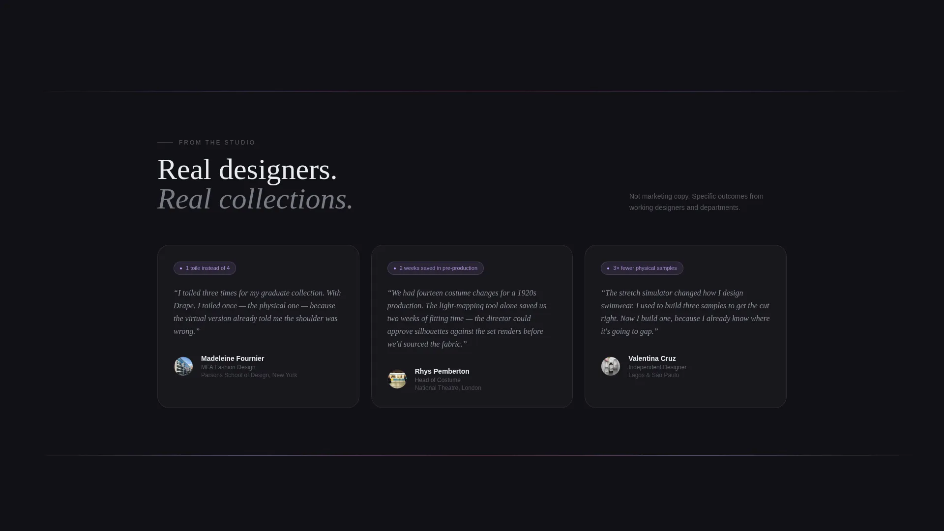 Fashion Tech & Innovation Pricing & Packages Website Template