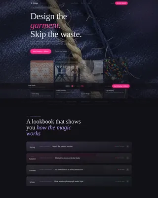 Fashion Tech & Innovation Pricing & Packages Website Template