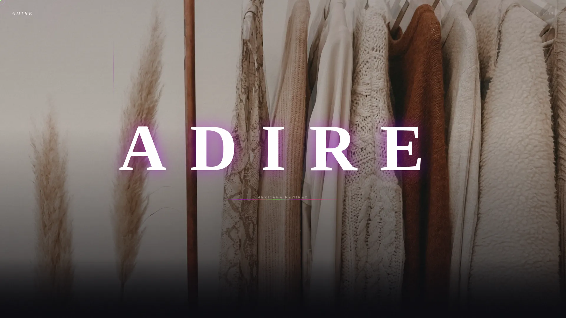 Dark Immersive Waitlist Landing Page for African Fashion