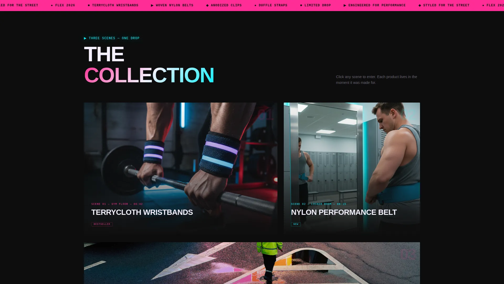 Bold Athleisure Accessories Landing Page Template