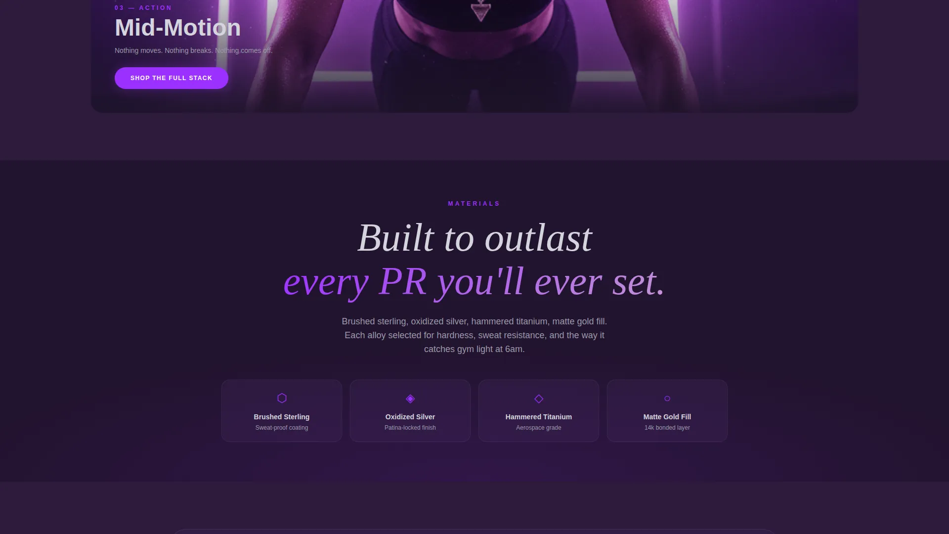 Bold Athleisure Jewelry Landing Page Template