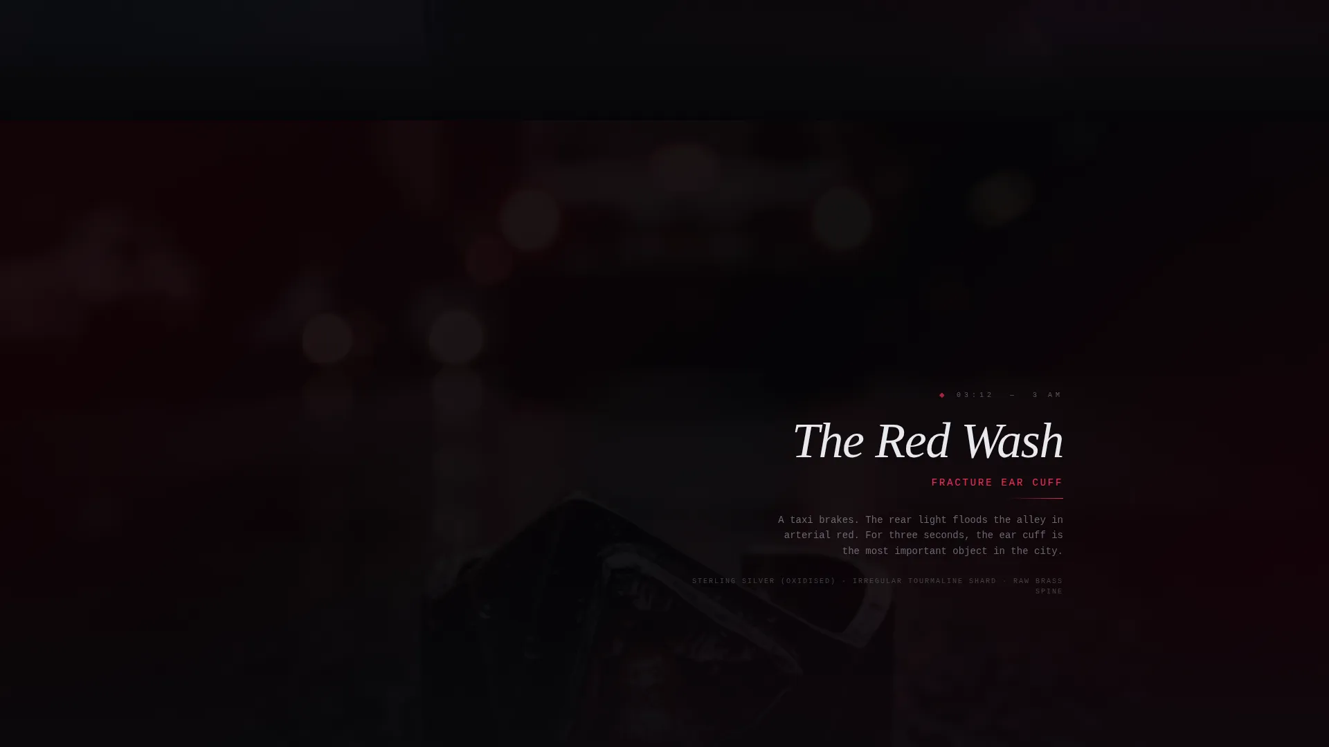 Dark Immersive Accessories Landing Page Template