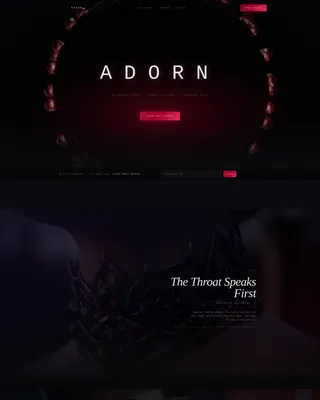 Dark Immersive Accessories Landing Page Template