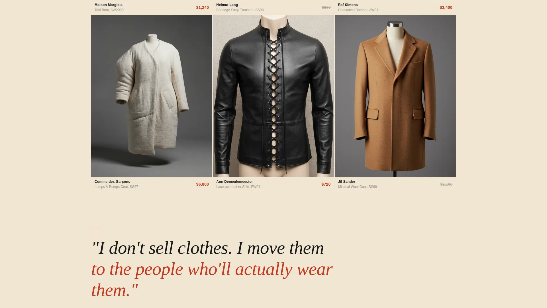Avant-Garde Resale Landing Page Template