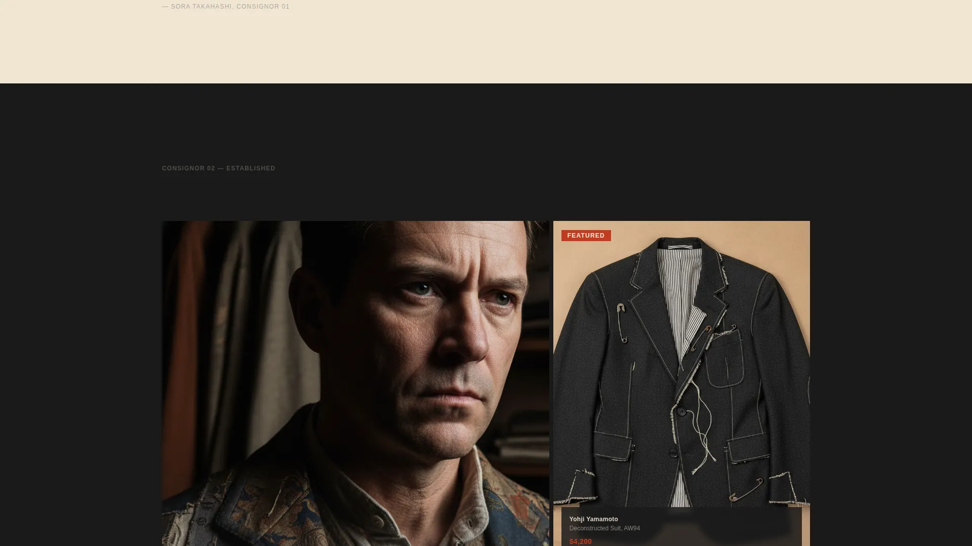Avant-Garde Resale Landing Page Template