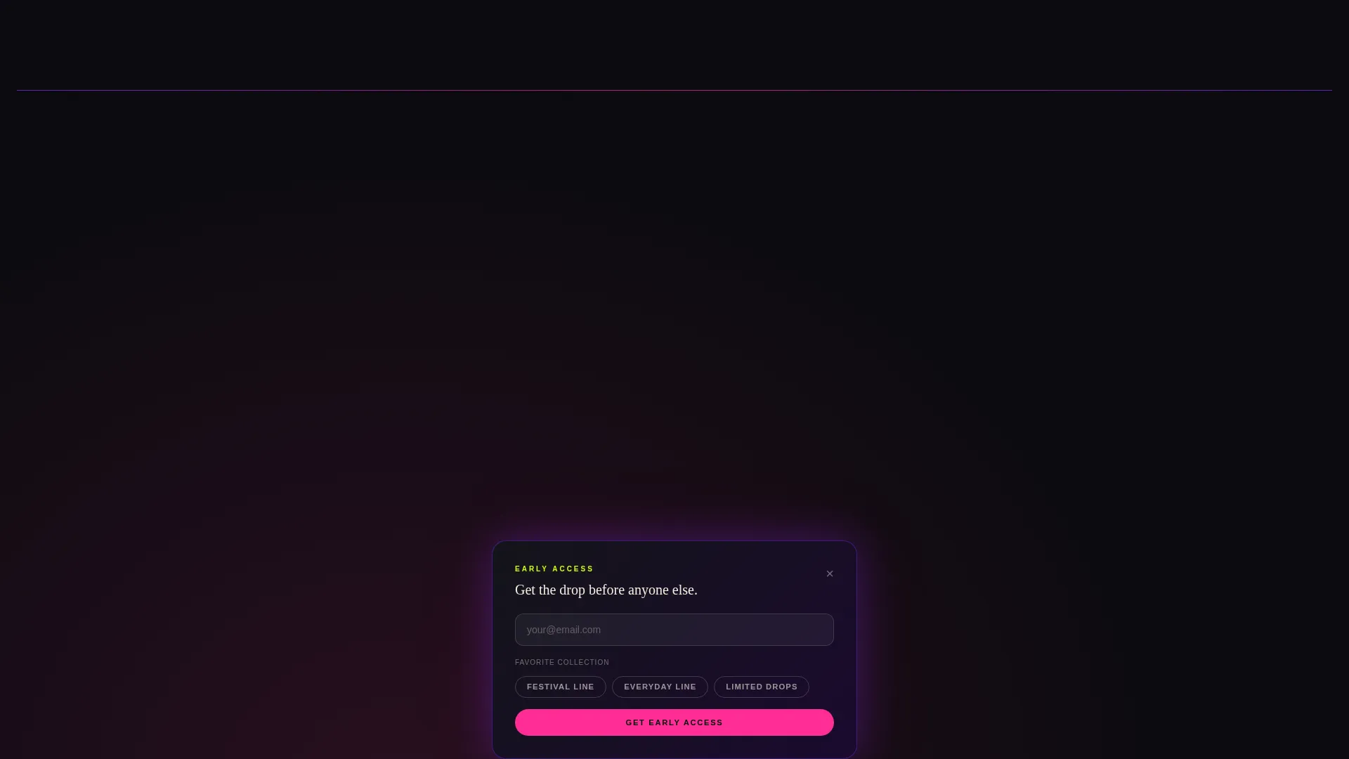 Bag Landing Page Template, Wanderloom