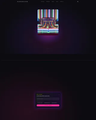 Bag Landing Page Template, Wanderloom