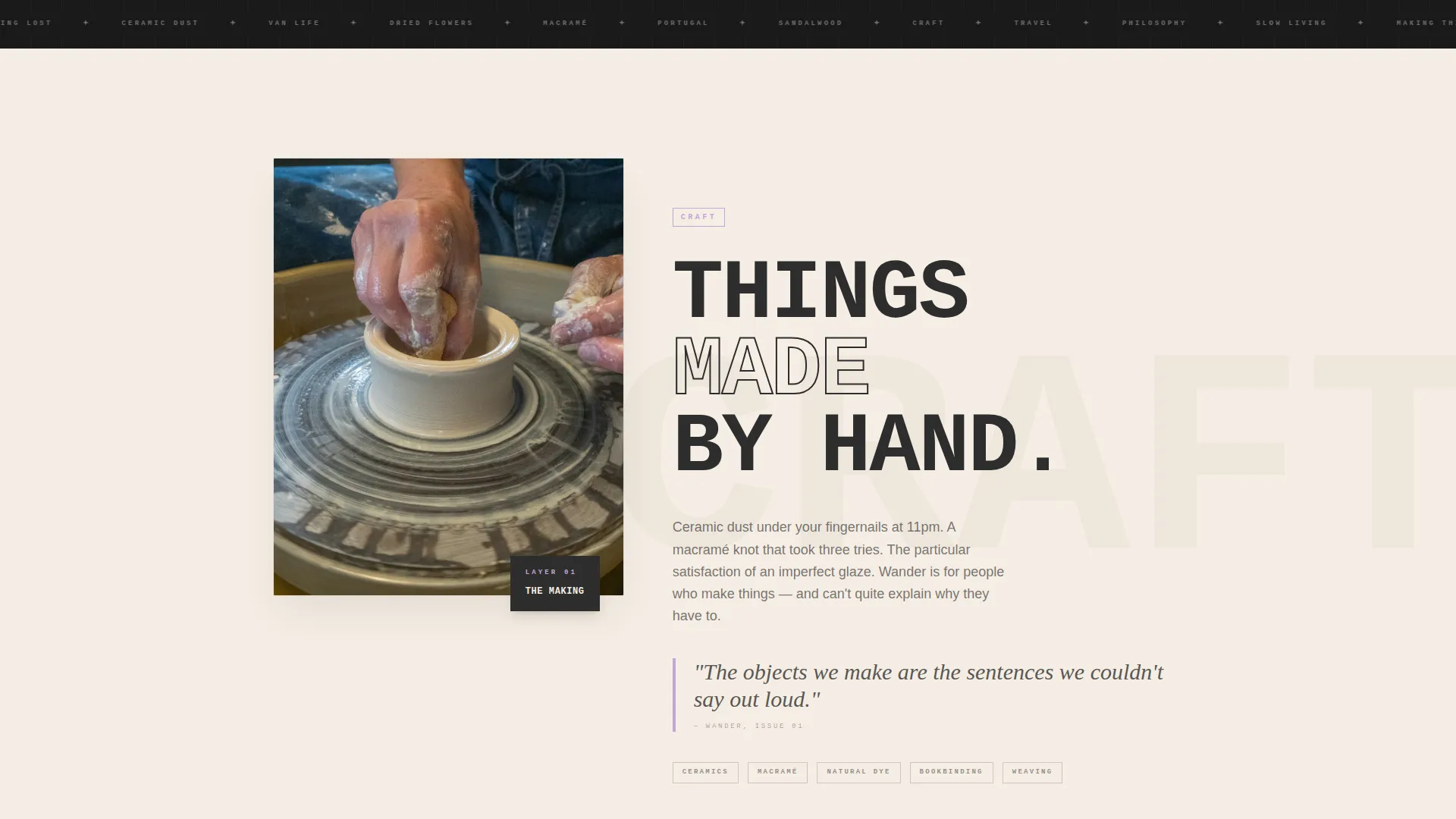 Bohemian Lifestyle Blog Landing Page Template